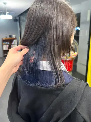 セミロング カラー 桒村 沙綾のヘアスタイル