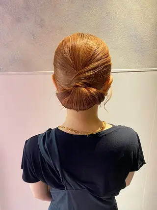 セミロング カラー ヘアアレンジ 川崎/矢向/カット/ カラー/アズミ🍒のヘアスタイル