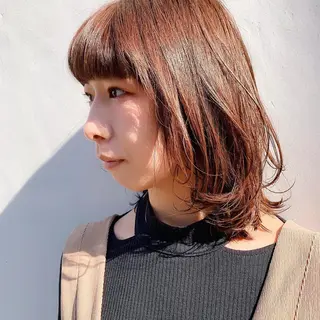 ミディアム カラー 中川 竜誠のヘアスタイル