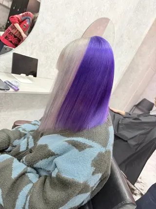 ミディアム カラー 🌺ハイトーン🌺 矢葺 なぎさ🌺🌺のヘアスタイル