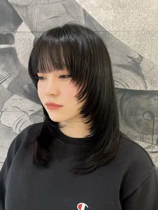 セミロング suzuna ⋆꙳✮のヘアスタイル