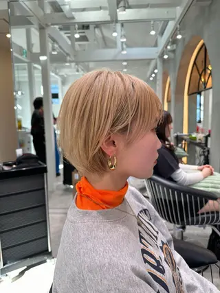 ショート 縮毛矯正/レイヤー taiga🧡のヘアスタイル
