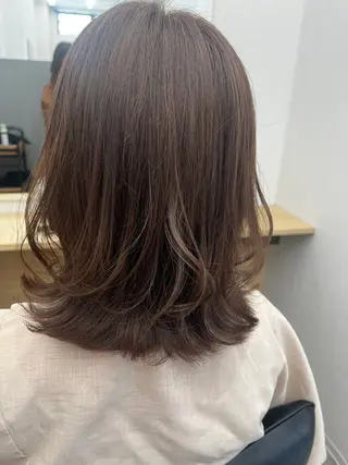 ミディアム カラー 大塚 まなみのヘアスタイル