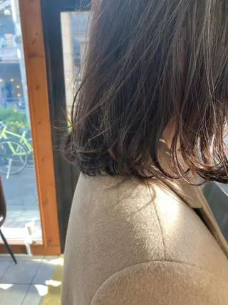 ミディアム カラー 金子 歩実のヘアスタイル