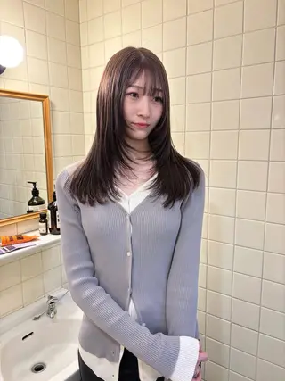 セミロング カラー ボブ&韓国レイヤー/ 艶カラー♡TOMOEのヘアスタイル