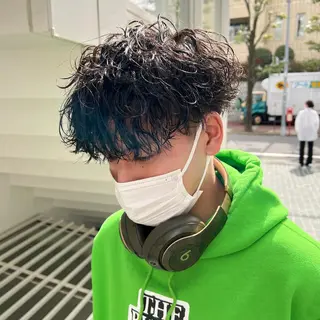 パーマ メンズ マンツーマン×半個室 まちだきょうすけのヘアスタイル