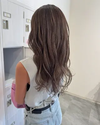 ロング カラー ツチイ リョウタのヘアスタイル
