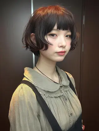 ショート パーマ デジタルパーマ/ボブ 表参道/さえのヘアスタイル