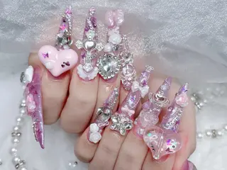 ネイル MoMoA Nail ネイル長さ出し専門店のネイルデザイン