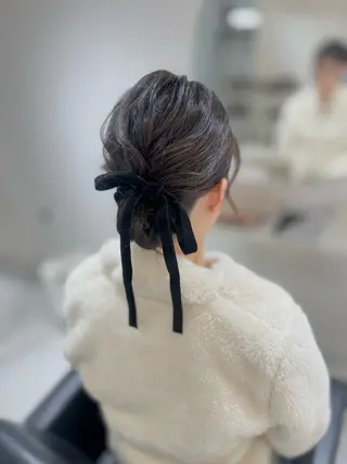 ミディアム ヘアアレンジ 【ミルメルシー】 HARUKAのヘアスタイル