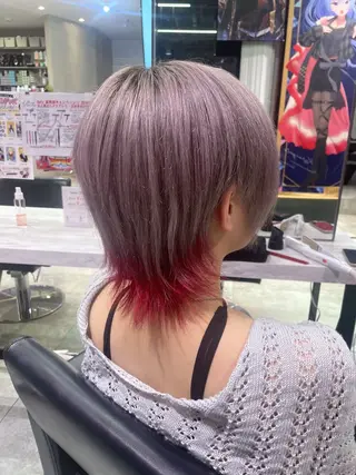 ショート 推しカラー/ブリーチ 🍒モロホシのヘアスタイル
