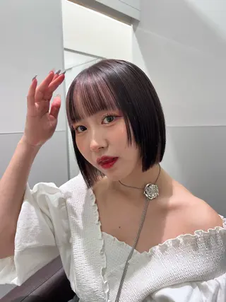 ショート カラー 渋谷/ショート/ボブ 輝来のヘアスタイル