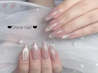 ネイル サイナ🎀 長さだし&デザインのネイルデザイン