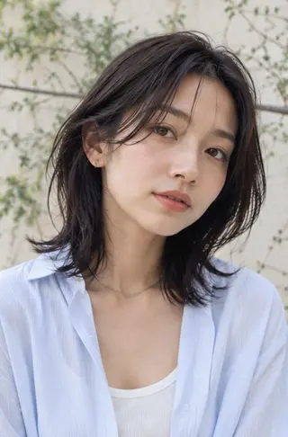 ミディアム カラー Garden 浅草蔵前のヘアスタイル