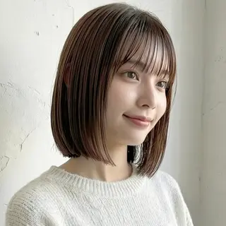 ミディアム クセ毛解決💠艶髪 縮毛矯正💠棚村竜太のヘアスタイル