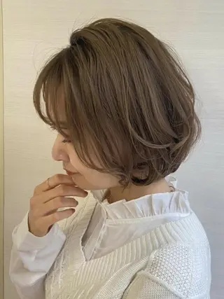 ショート カラー 似合わせカット 銀座/アライ カズヤのヘアスタイル