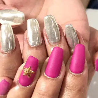 ネイル 渋谷/チップ長さ出し 👑アプレgel-xのネイルデザイン