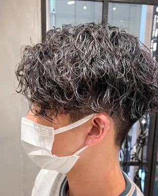 ショート パーマ メンズ メンズ特化 TAKE高崎のヘアスタイル