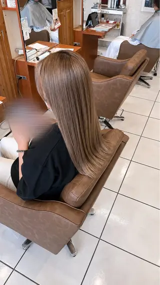 セミロング メンズカットモデル 募集中🫧吉田陽菜のヘアスタイル