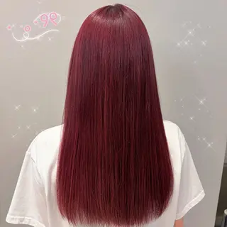 ロング カラー ガーリー /ヘアメ/あつはのヘアスタイル