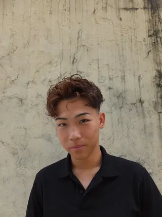 パーマ メンズ 関 晃哉のヘアスタイル