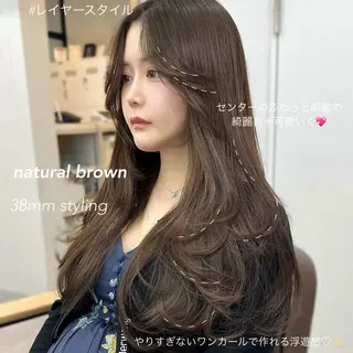 ロング 山﨑 優衣のヘアスタイル