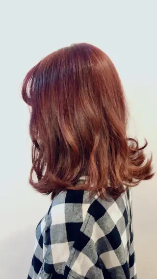 セミロング やました りなのヘアスタイル