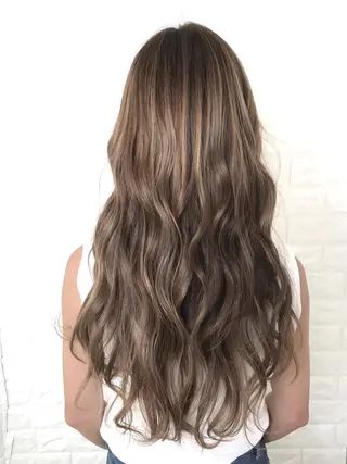 ロング カラー 髪質改善縮毛矯正 美容師✂️山崎竜二のヘアスタイル