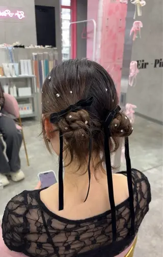 セミロング ヘアアレンジ ︎・ AIYUのヘアスタイル
