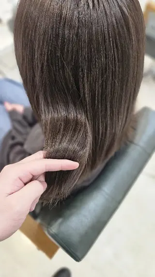 セミロング 林慶吾/ショート /ダメージレスカラーのヘアスタイル