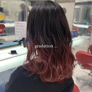 セミロング カラー 立山 綾華のヘアスタイル
