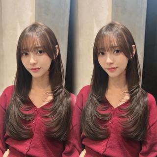 ロング カラー レイヤー特化/顔周り ムラ修正💫ひかるのヘアスタイル