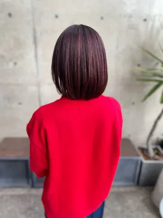 ミディアム カラー 日高 香織のヘアスタイル