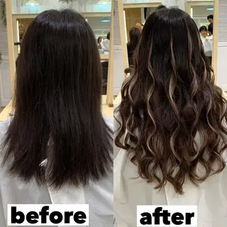 セミロング カラー ヘアアレンジ マツエク・マツパ TATSUYA アートディレクターのヘアスタイル