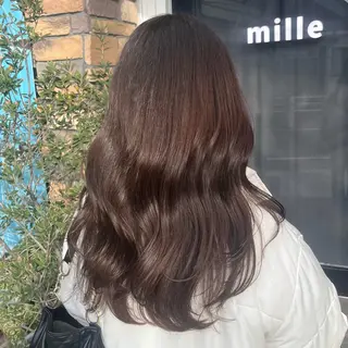 セミロング カラー 透明感カラー/パーマ 🌀アオノのヘアスタイル