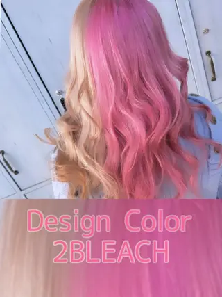 セミロング カラー 町田ブリーチ特化 MANATOのヘアスタイル