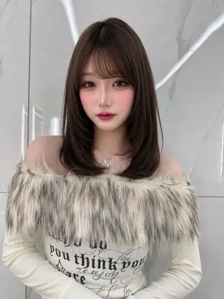 ミディアム 新宿美容師 ✨りんのヘアスタイル