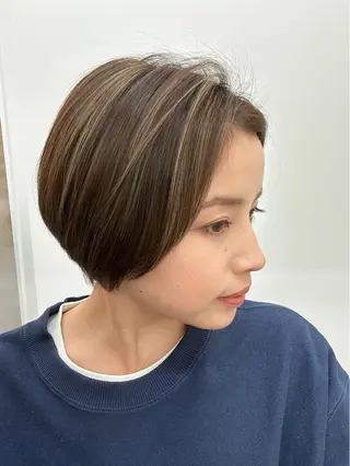 ショート カラー ヘアアレンジ モテ髪💛美髪矯正 ✨艶髪特化🫧山根のヘアスタイル