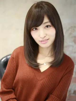 ショート ミディアム セミロング ロング カラー Soleria 田中慎一のヘアスタイル