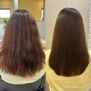 ロング パーマ hubhair レイヤー/透明感のヘアスタイル