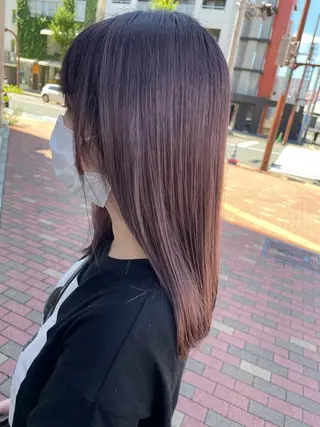 セミロング カラー ♡ yumaのヘアスタイル