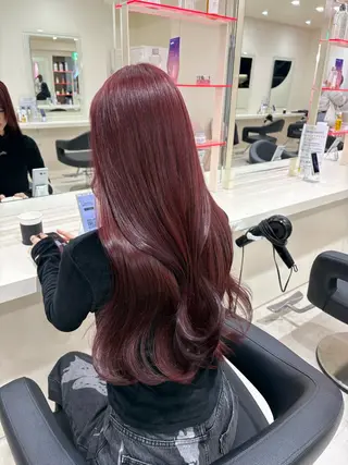 ミディアム カラー ヘアアレンジ 💟RINNA 艶カラー💟のヘアスタイル