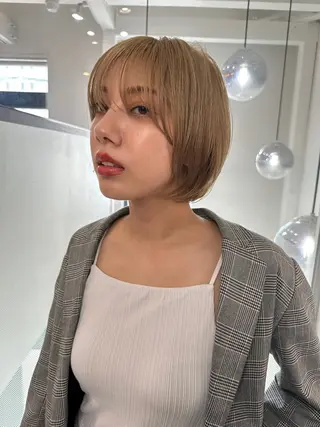 ショート 縮毛矯正/レイヤー taiga🧡のヘアスタイル