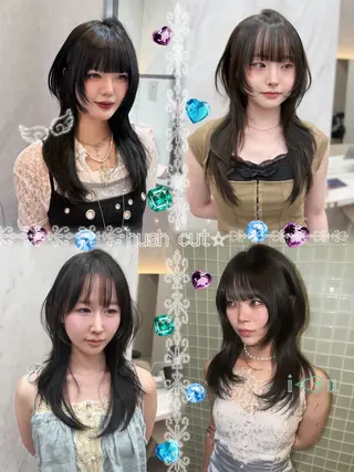 セミロング MOE 福岡韓国ヘア✧︎のヘアスタイル