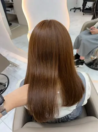 ミディアム カラー ゆうな🍒/熊谷/ ワンカラーのヘアスタイル