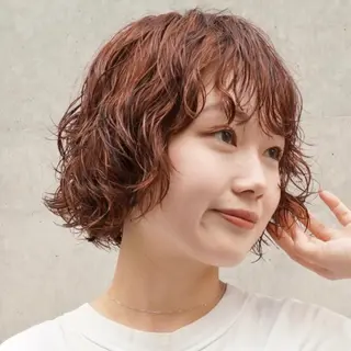 ショート カラー パーマ 🌟ショートボブ特化 美容師🌟ジョセフのヘアスタイル