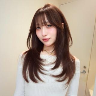セミロング カラー 🎀𝑆𝐴𝑅𝐴 /レイヤーカット🎀のヘアスタイル