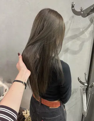 ロング カラー パーマ ヘアアレンジ メンズ 心斎橋美容室 Junのヘアスタイル