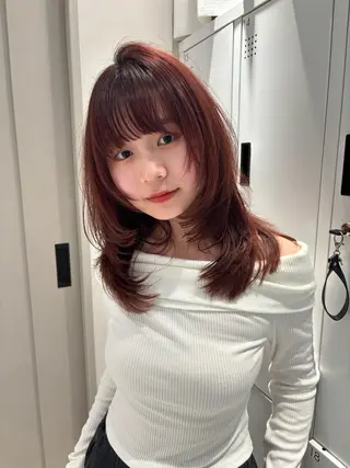 ミディアム ひなた🐶池袋📍 似合わせカット💫のヘアスタイル