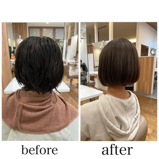 ミディアム パーマ 門崎未依/レイヤー/ メンズカット🪿🌼のヘアスタイル
